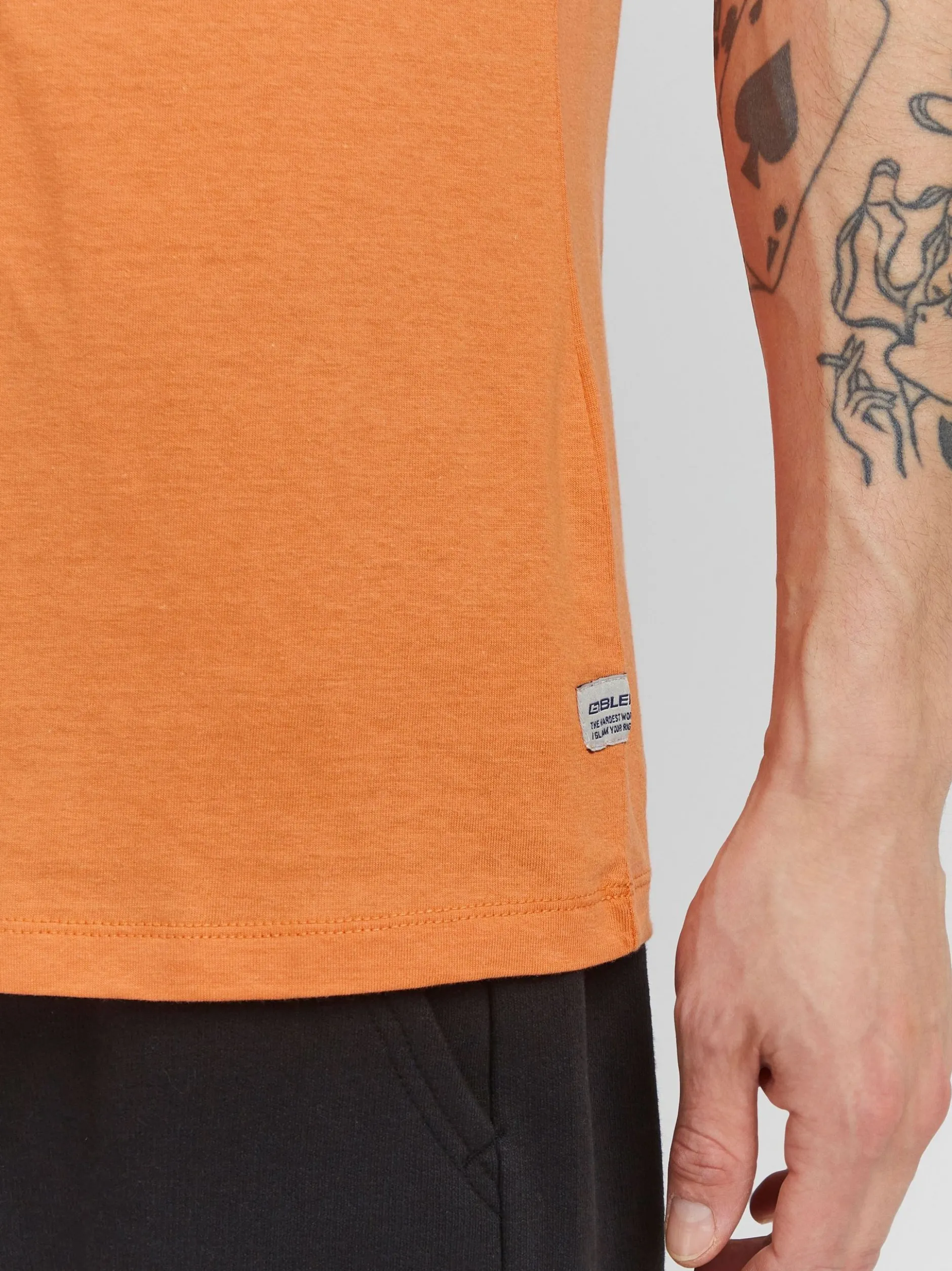 BLEND Herren T-Shirt - BHAdamus in orange