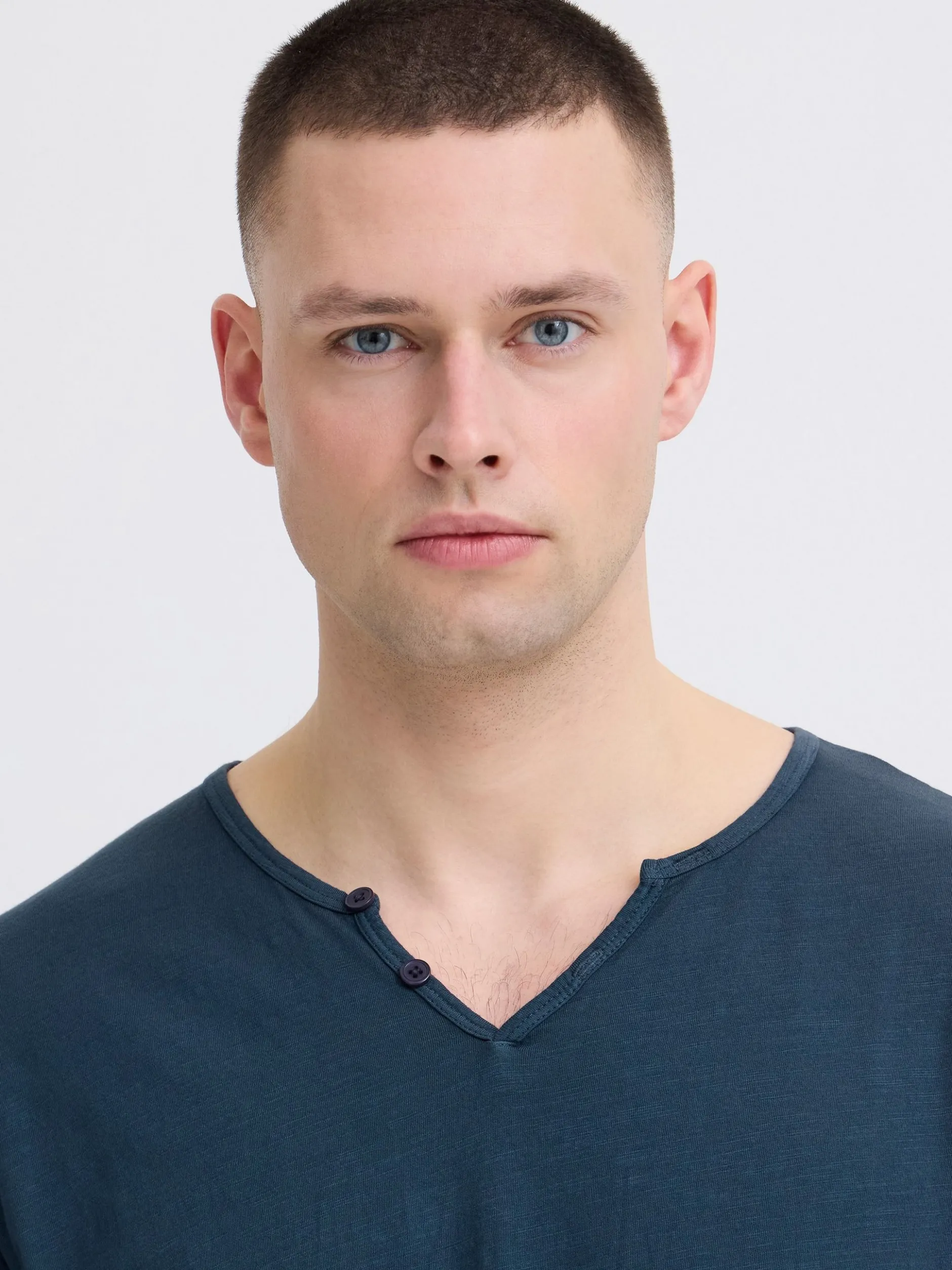 BLEND Herren T-Shirt - BHAshton in blau