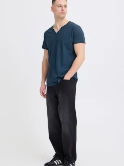 BLEND Herren T-Shirt - BHAshton in blau