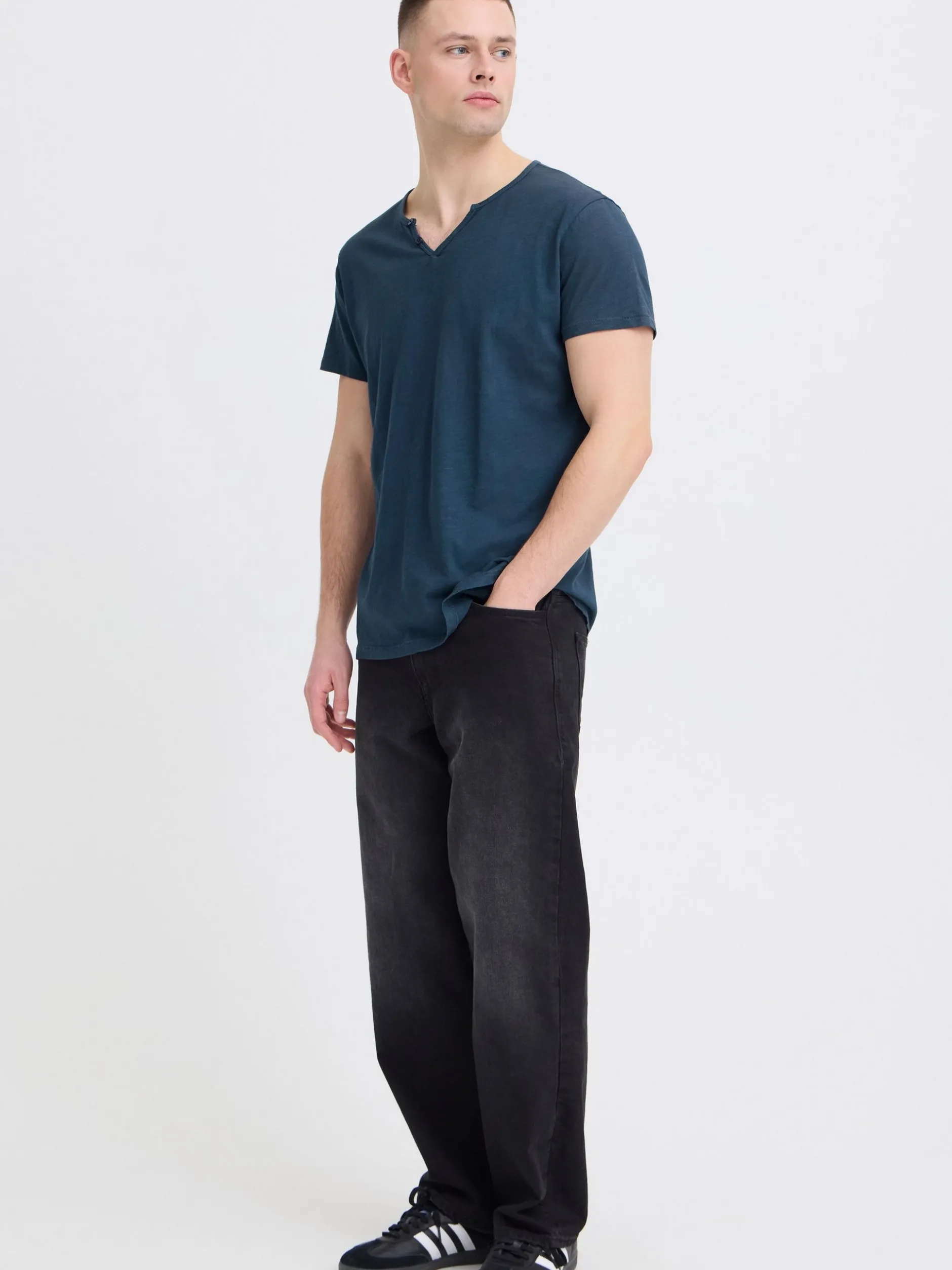 BLEND Herren T-Shirt - BHAshton in blau