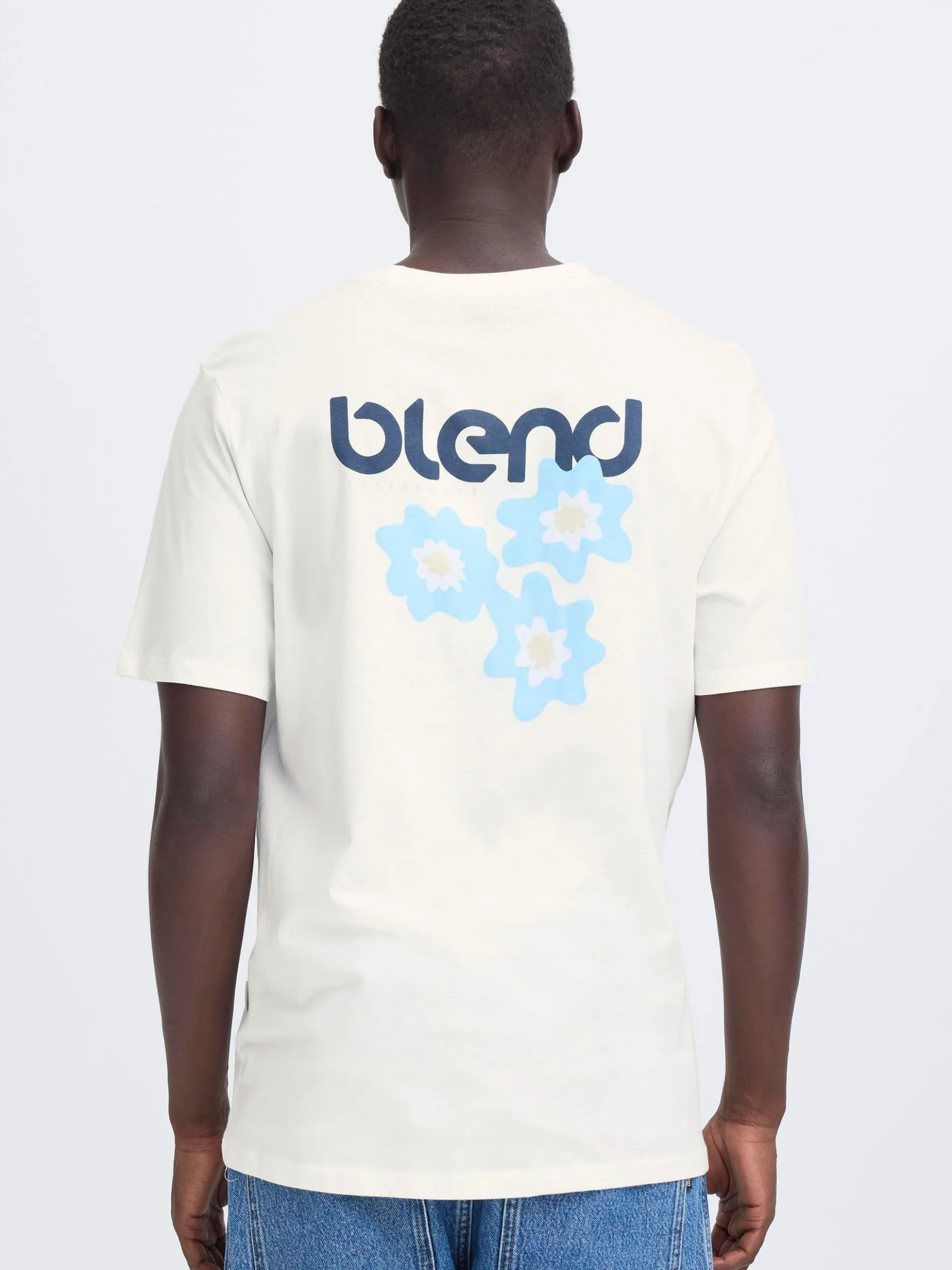 BLEND Herren T-Shirt - BHEmmet in weiß
