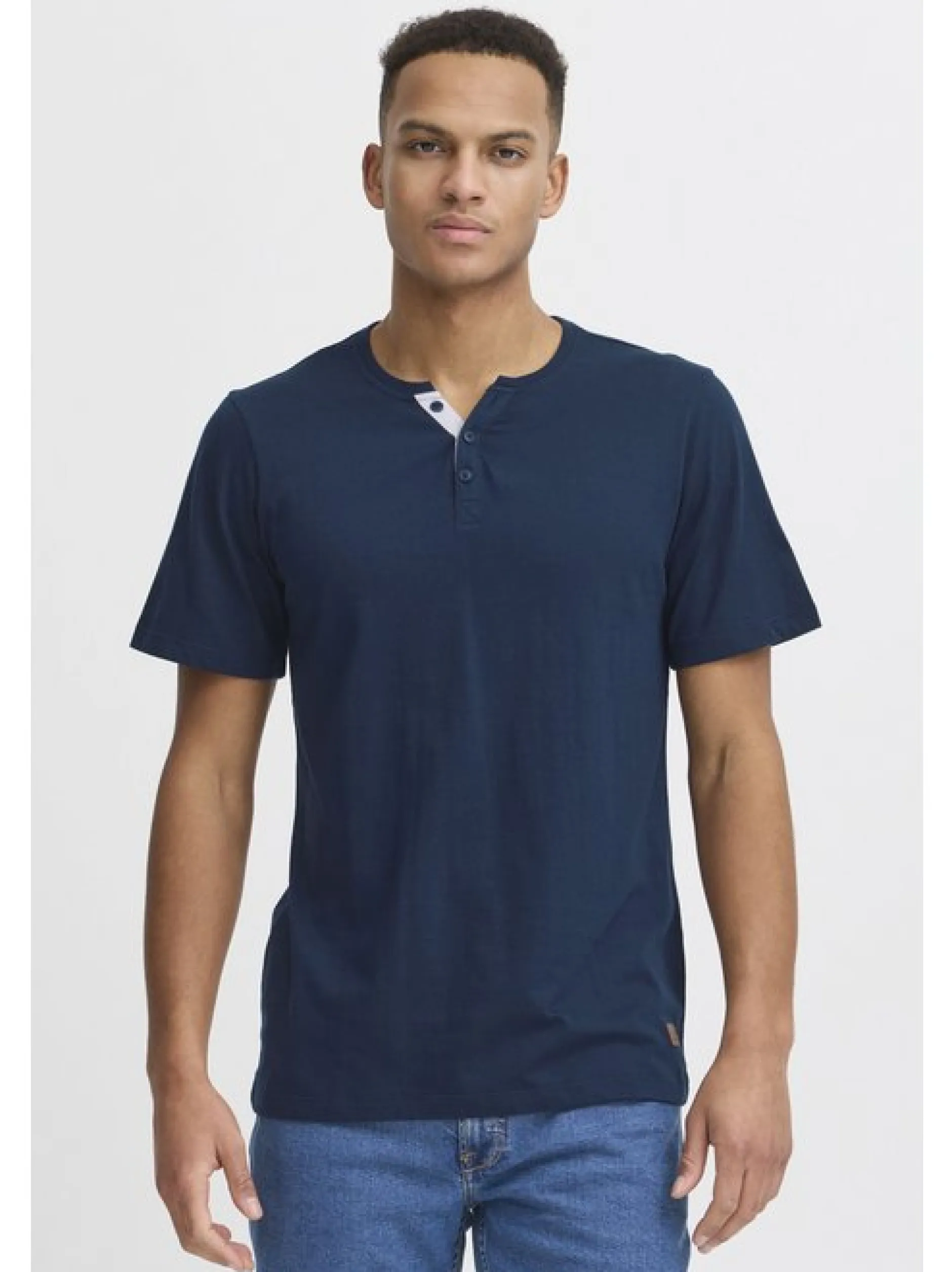 BLEND Herren T-Shirt - BHHoley in blau