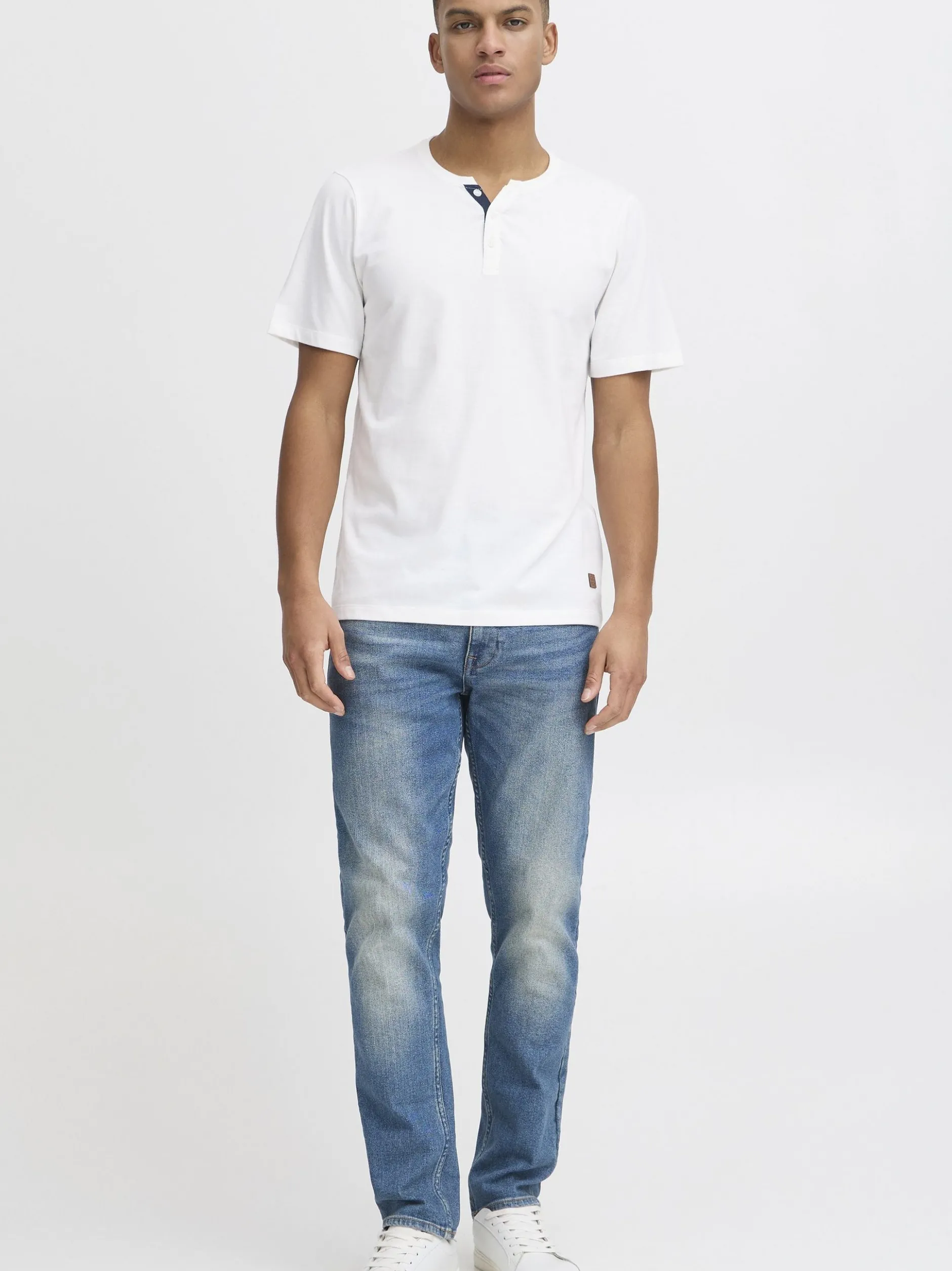 BLEND Herren T-Shirt - BHHoley in weiß