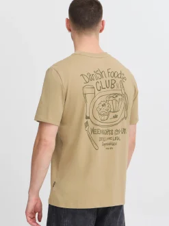 BLEND Herren T-Shirt - BHJamey in beige