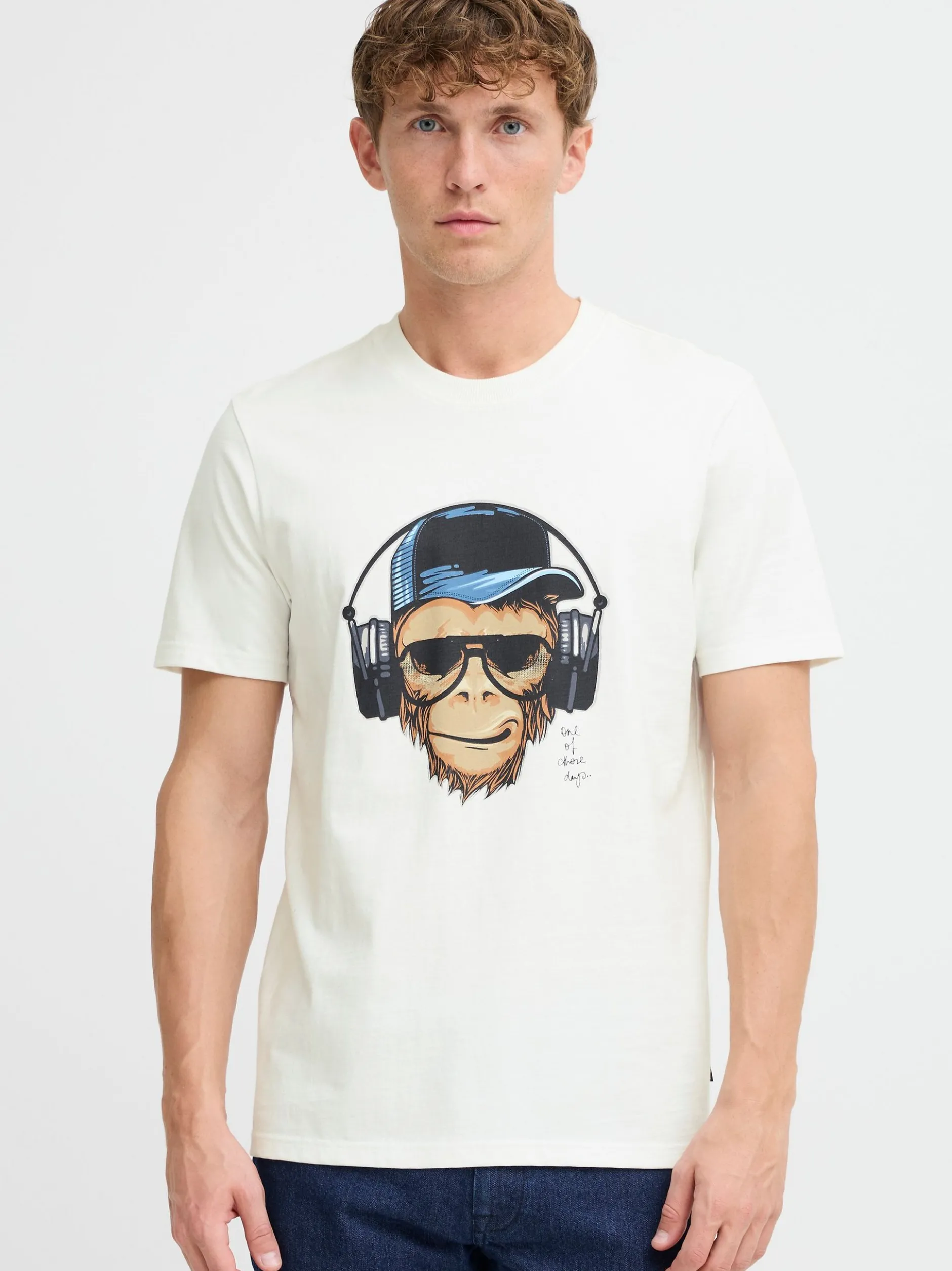 BLEND Herren T-Shirt - BHJavor in weiß