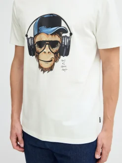 BLEND Herren T-Shirt - BHJavor in weiß