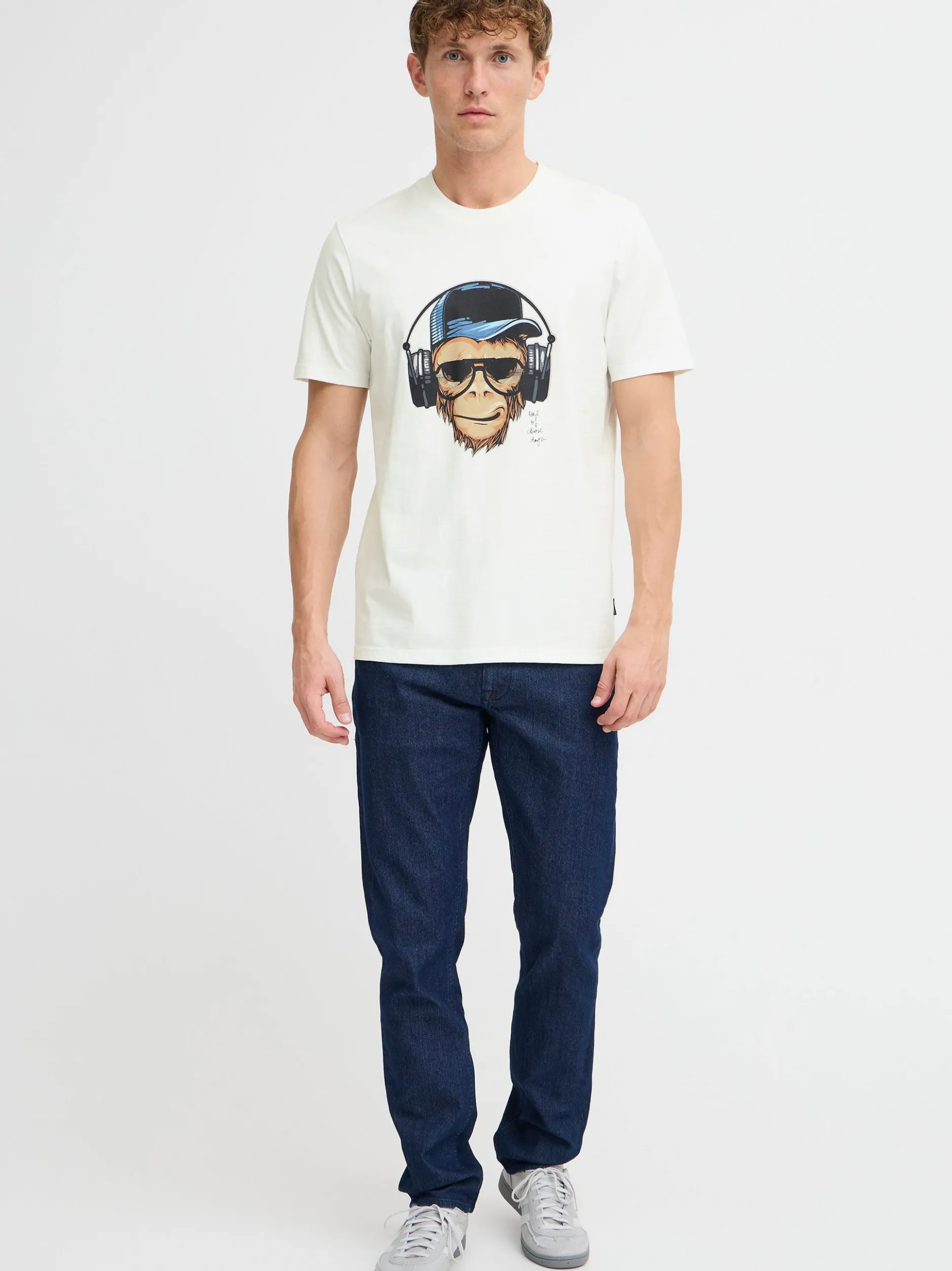 BLEND Herren T-Shirt - BHJavor in weiß