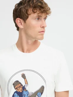 BLEND Herren T-Shirt - BHJavor in weiß