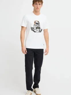 BLEND Herren T-Shirt - BHJavor in weiß