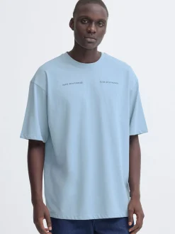 BLEND Herren T-Shirt - BHKeaton in blau