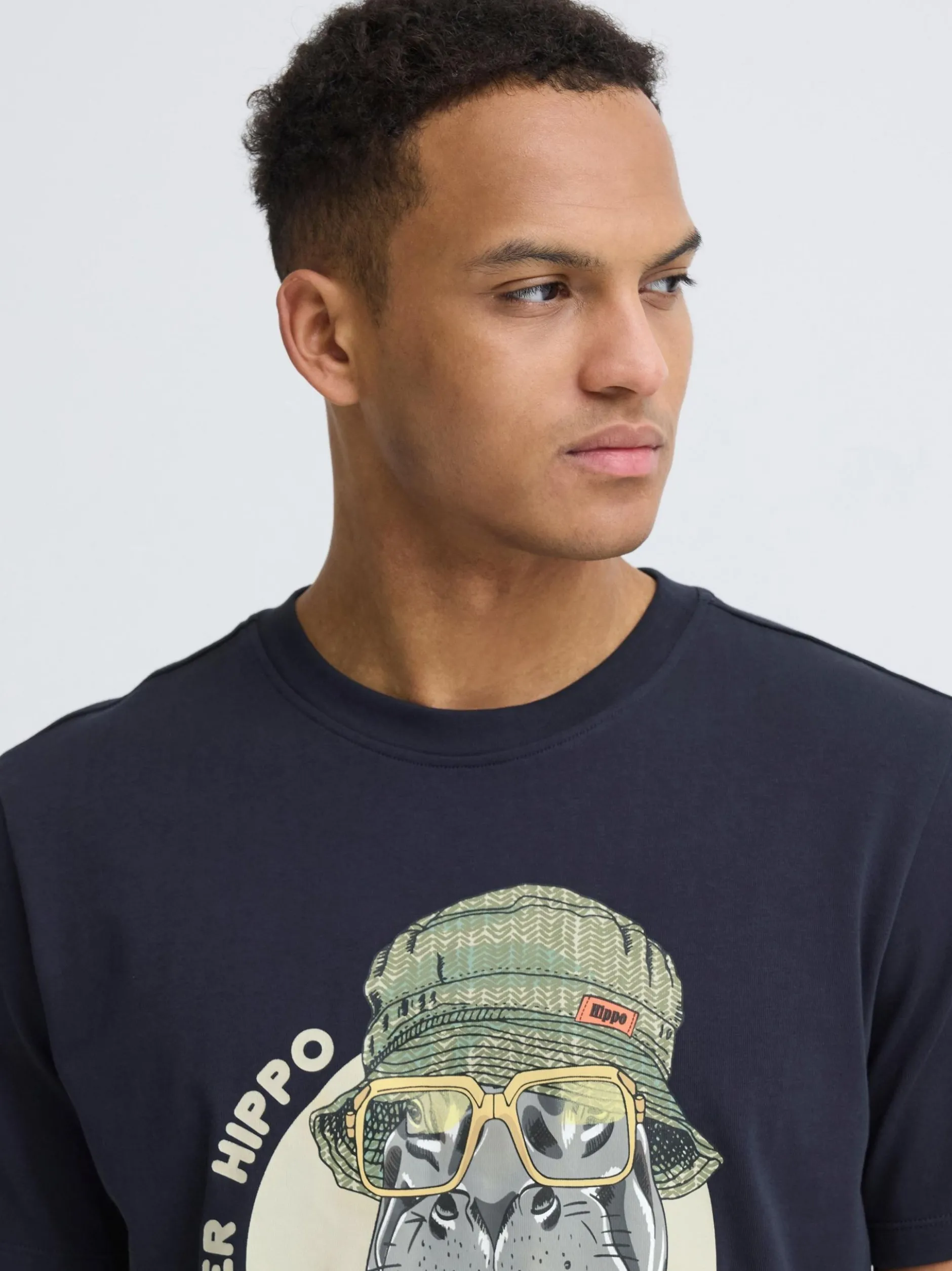 BLEND Herren T-Shirt - BHKurt in schwarz