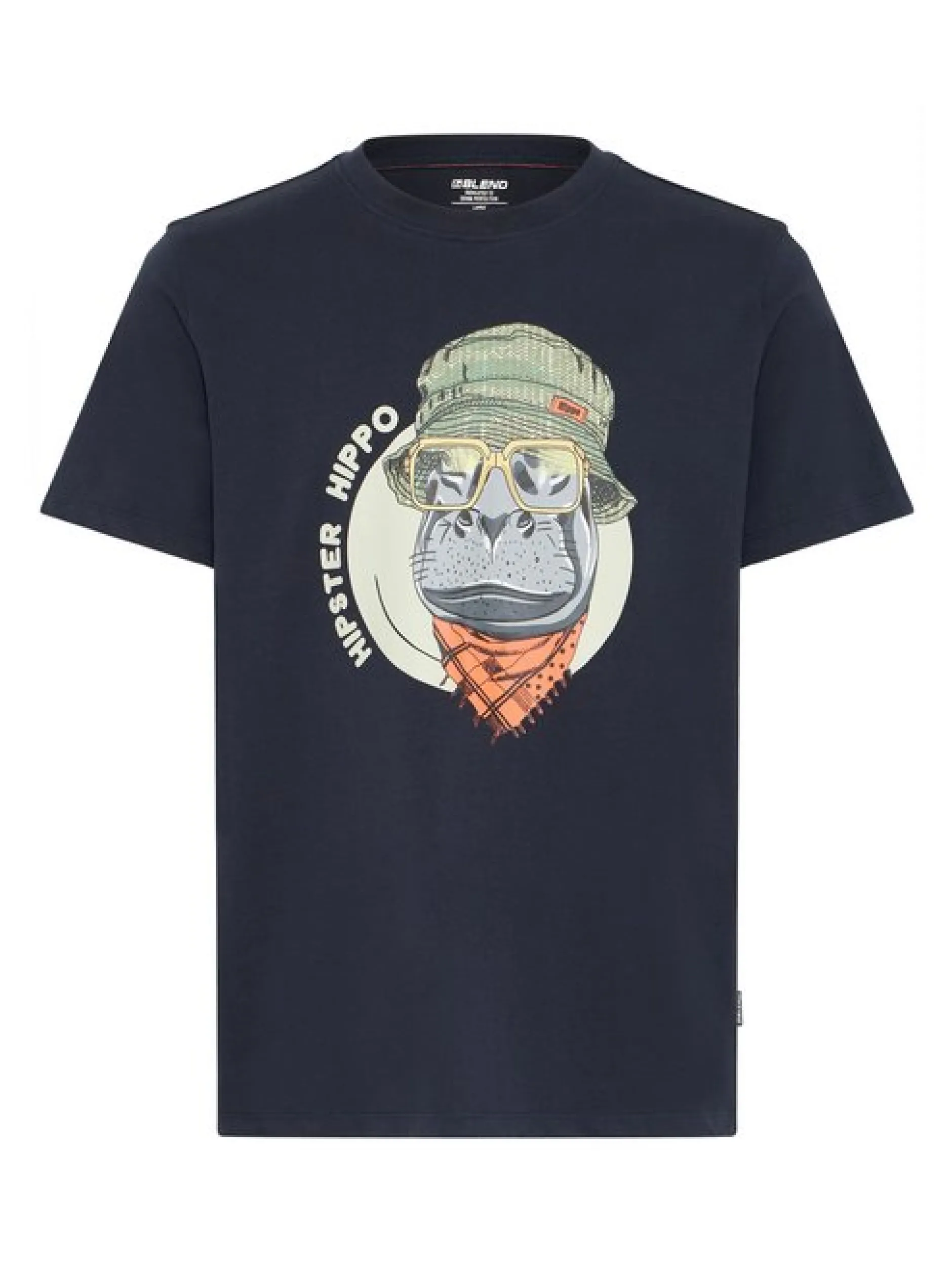 BLEND Herren T-Shirt - BHKurt in schwarz