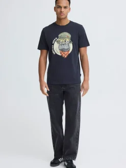 BLEND Herren T-Shirt - BHKurt in schwarz