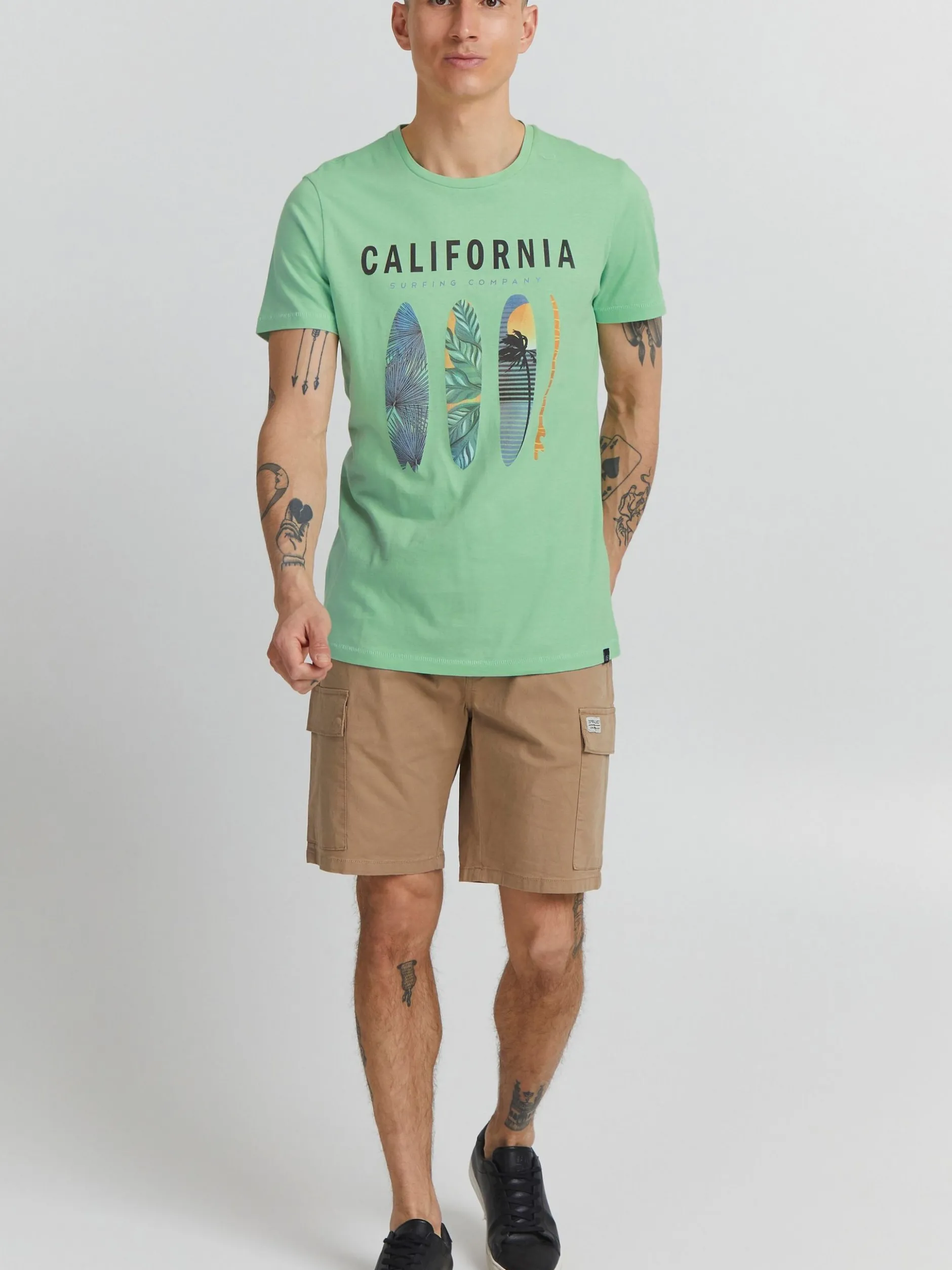 BLEND Herren T-Shirt - BHOrin in grün