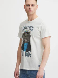 BLEND Herren T-Shirt - BHPirot in weiß