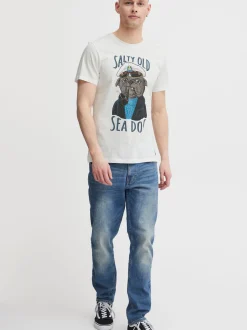 BLEND Herren T-Shirt - BHPirot in weiß