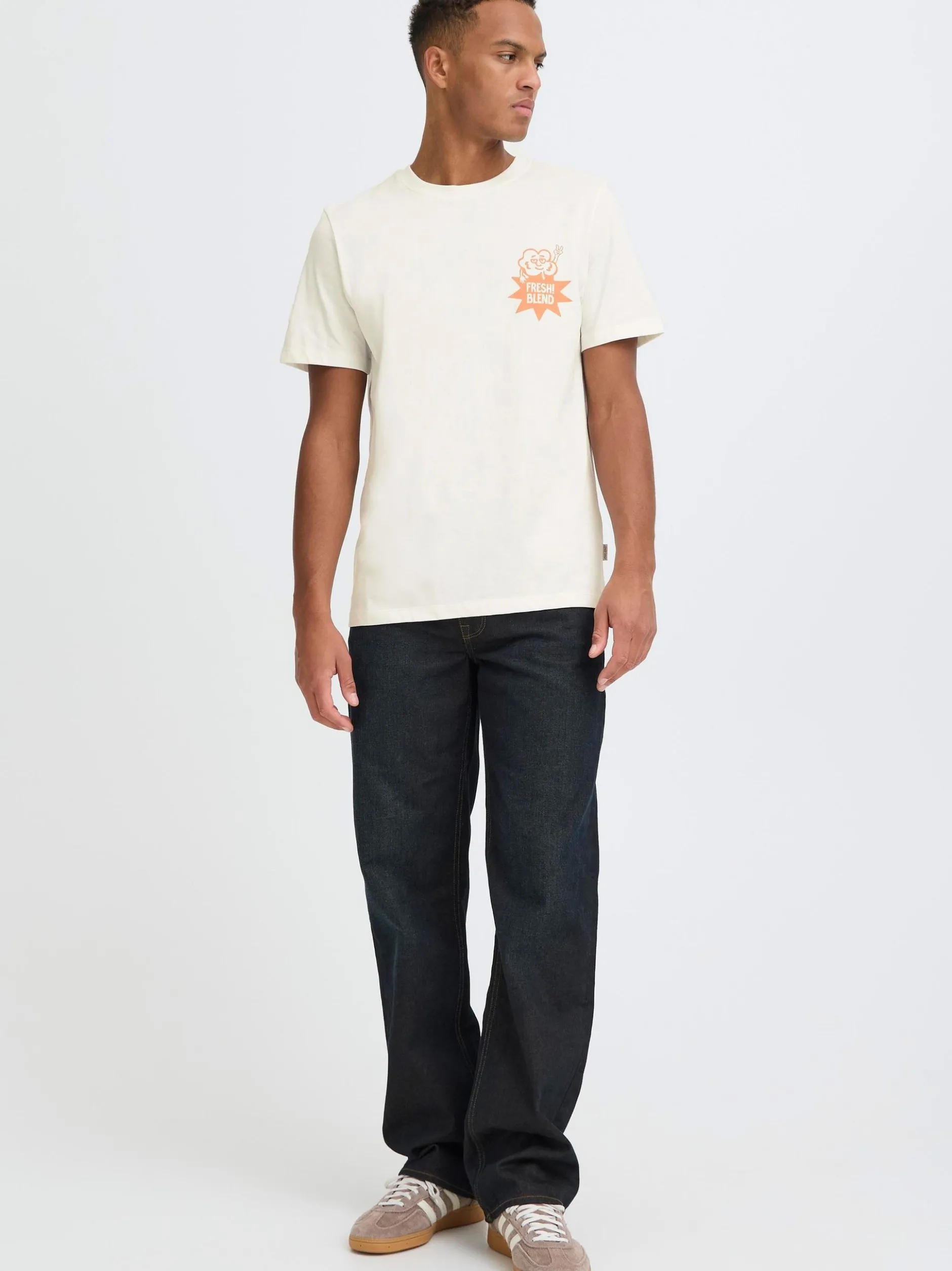 BLEND Herren T-Shirt - BHSun in ecru