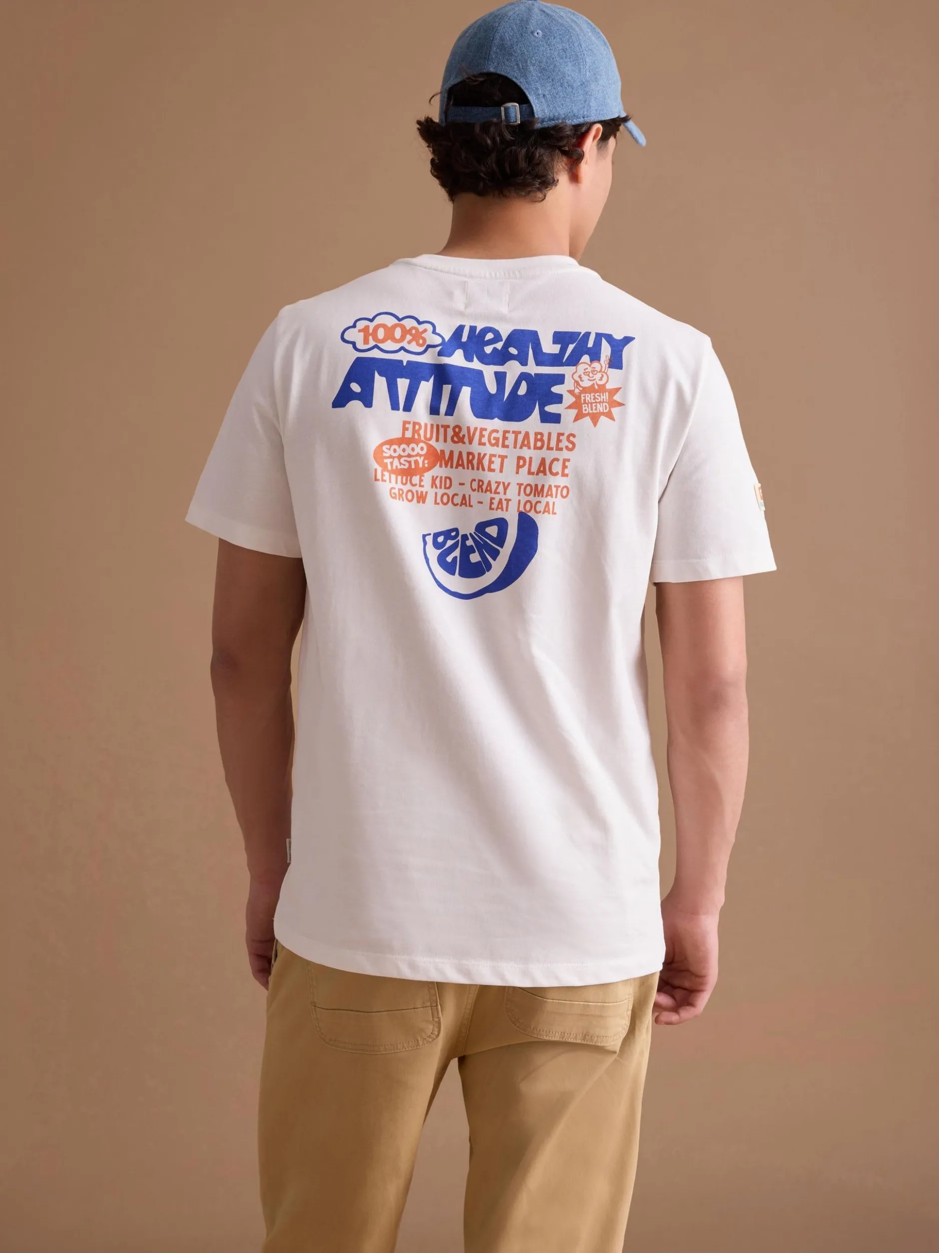 BLEND Herren T-Shirt - BHSun in ecru