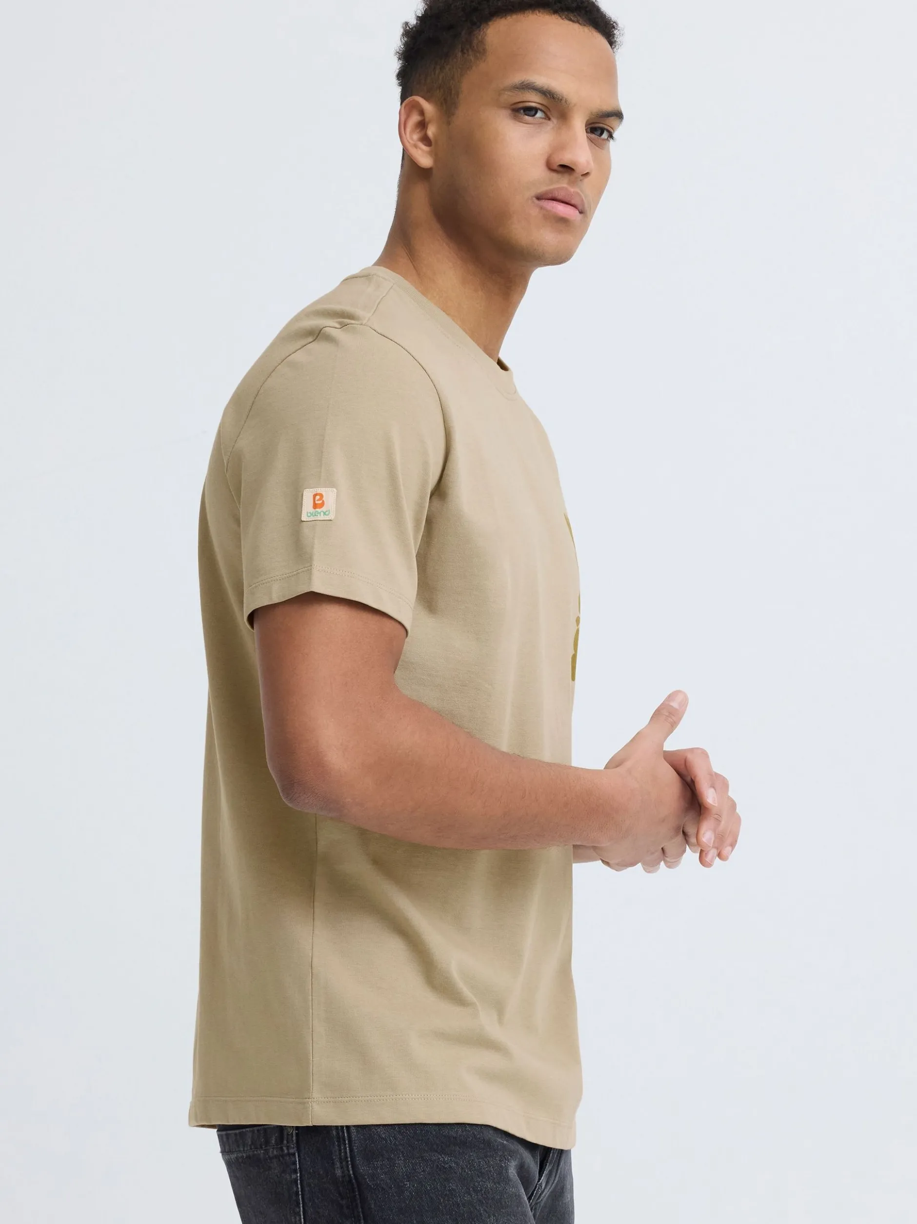 BLEND Herren T-Shirt - BHSun in oliv