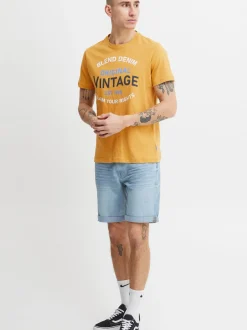 BLEND Herren T-Shirt - BHTee 3er-Pack in grün