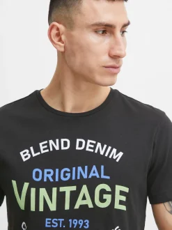 BLEND Herren T-Shirt - BHTee 3er-Pack in grün