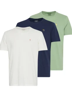 BLEND Herren T-Shirt - BHTee 3er-Pack in lind