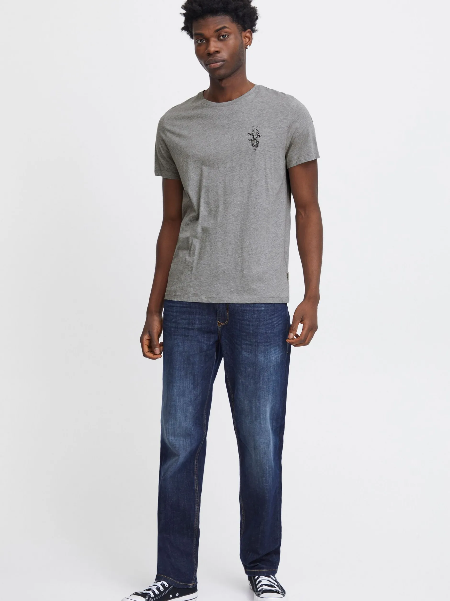 BLEND Herren T-Shirt - BHTee in grau