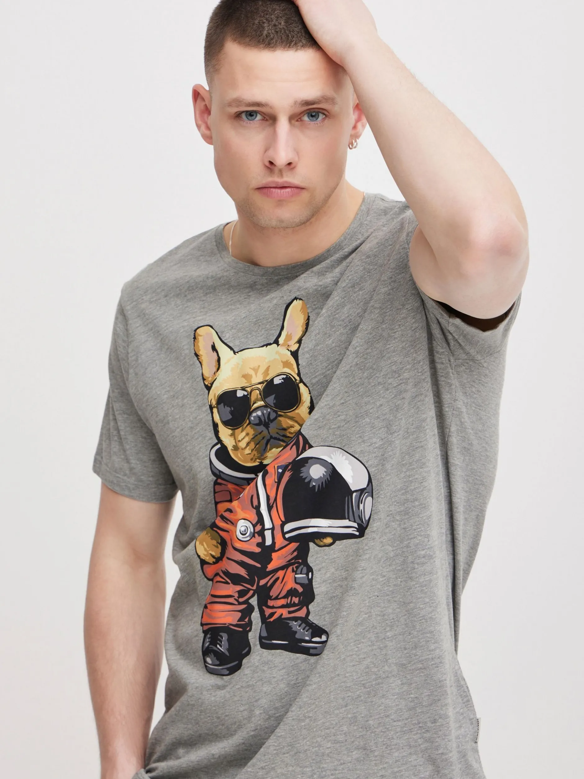 BLEND Herren T-Shirt - BHTee in grau