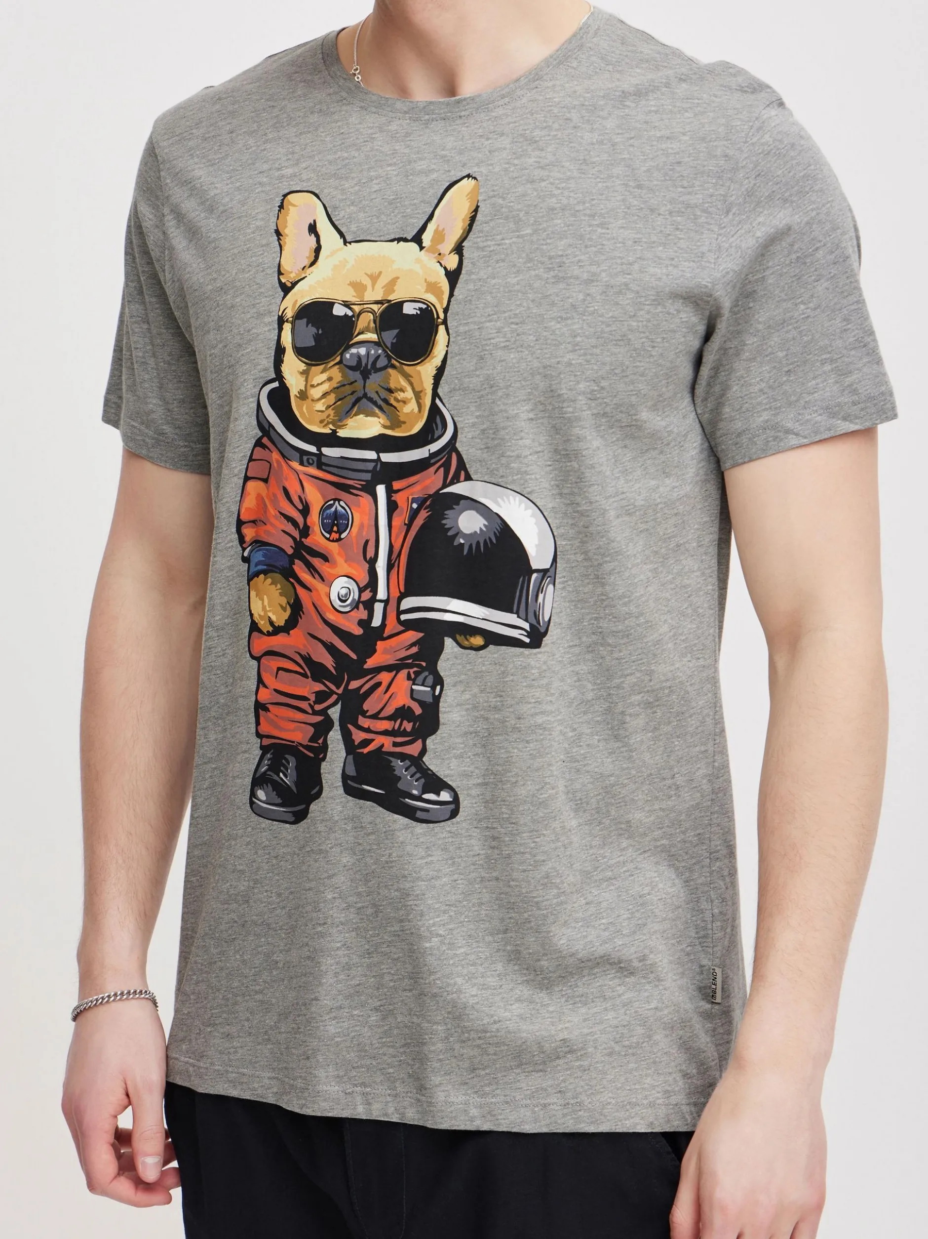 BLEND Herren T-Shirt - BHTee in grau
