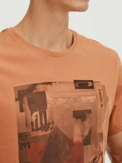 BLEND Herren T-Shirt BHTee in rot - Ausschnitt: Rundhals