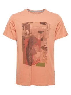 BLEND Herren T-Shirt BHTee in rot - Ausschnitt: Rundhals