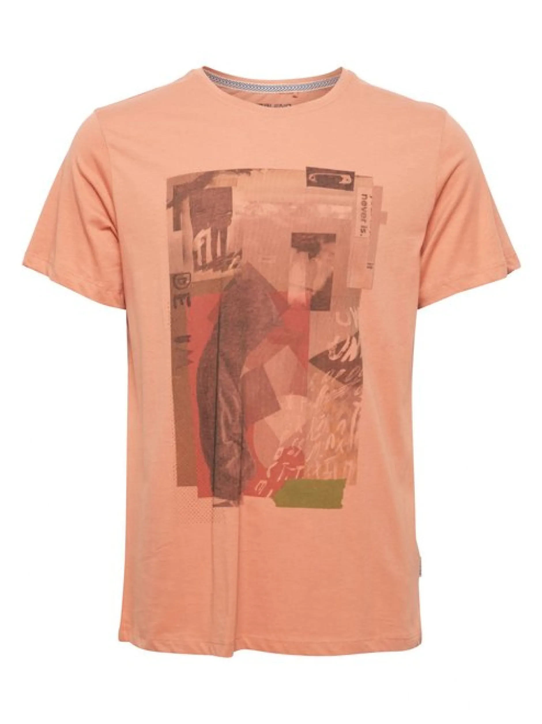 BLEND Herren T-Shirt BHTee in rot - Ausschnitt: Rundhals