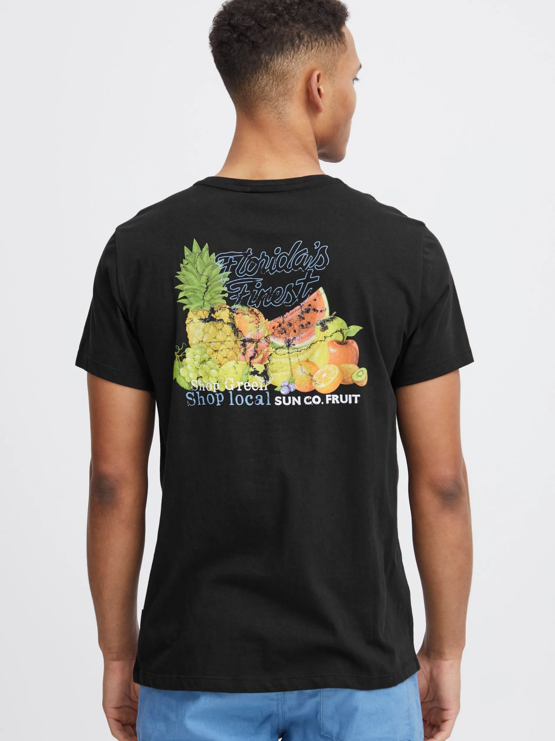 BLEND Herren T-Shirt - BHTee in schwarz