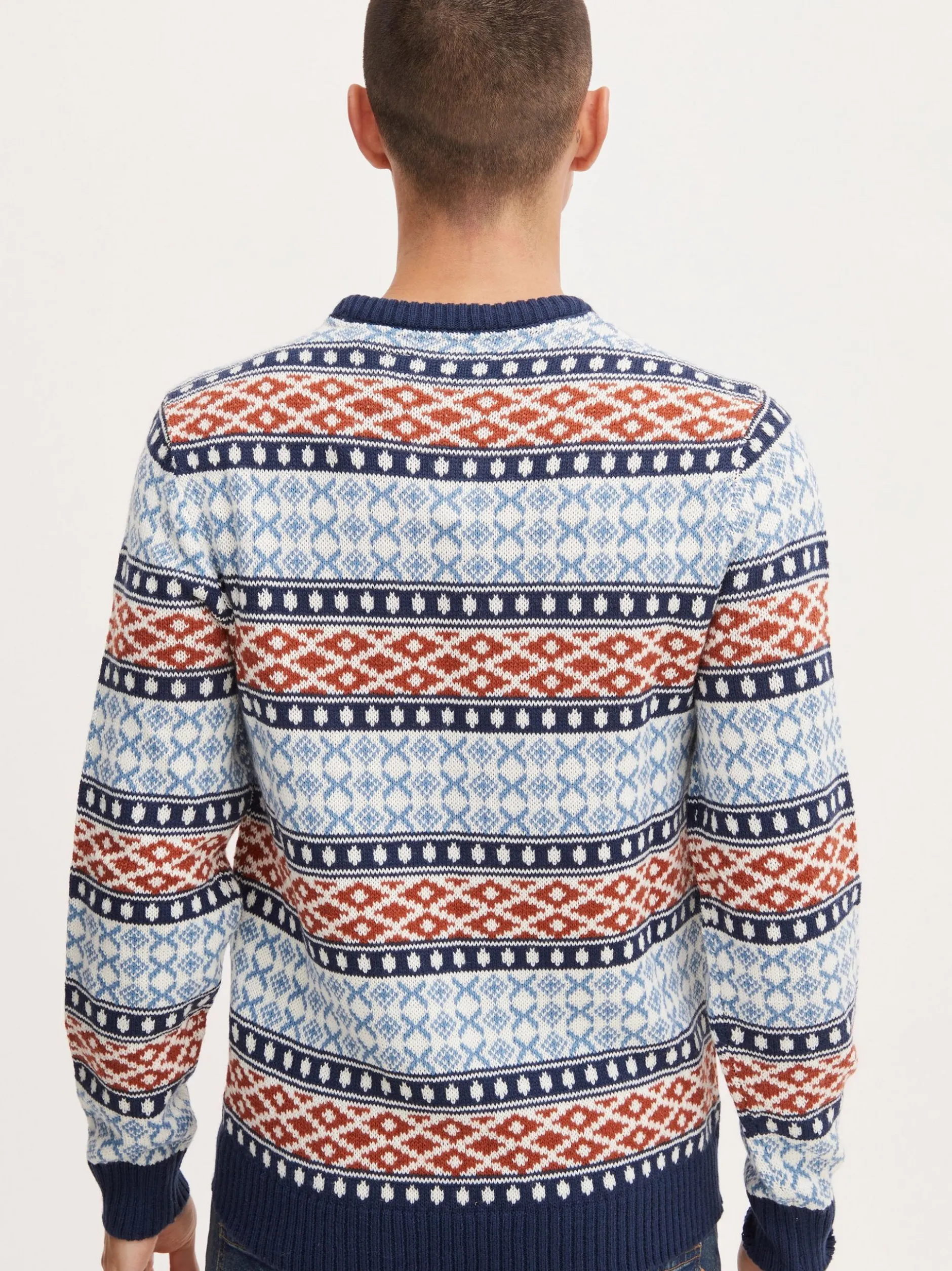 BLEND Herren Weihnachtspullover - BHTjorben in blau