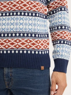 BLEND Herren Weihnachtspullover - BHTjorben in blau