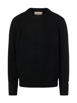 BLKVIS Herren Pullover mit Woll-Anteil in schwarz