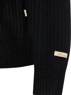 BLKVIS Herren Pullover mit Woll-Anteil in schwarz