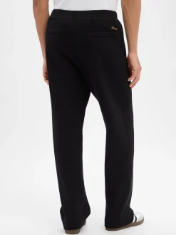 BLKVIS Herren Strickhose mit Woll-Anteil in schwarz