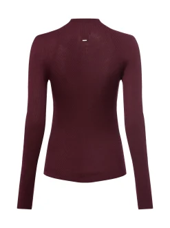 BOSS Damen Strickpullover - Foliora in aubergine