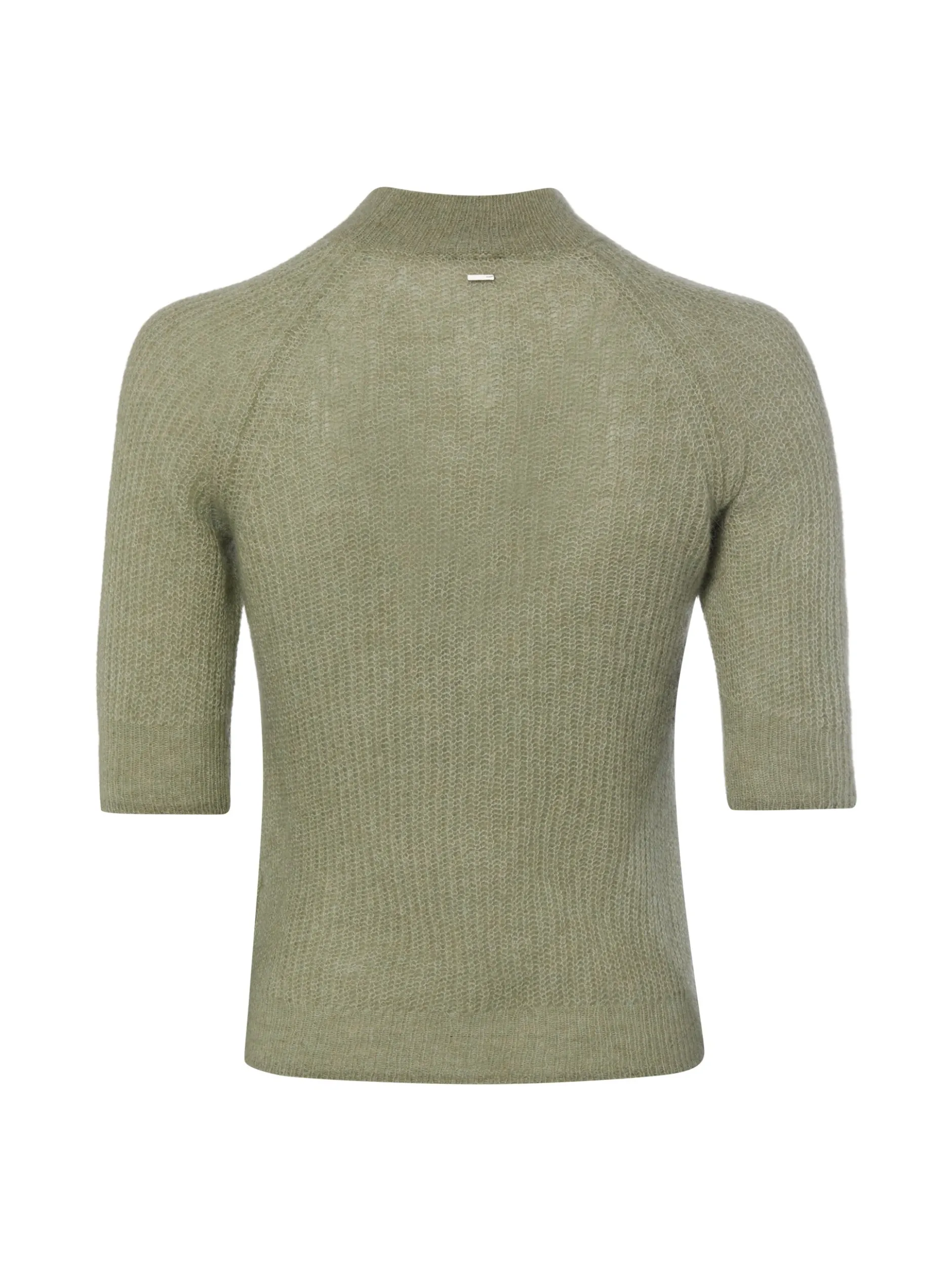 BOSS Damen Strickshirt - Fewe in schilf - Ärmel: Halbarm