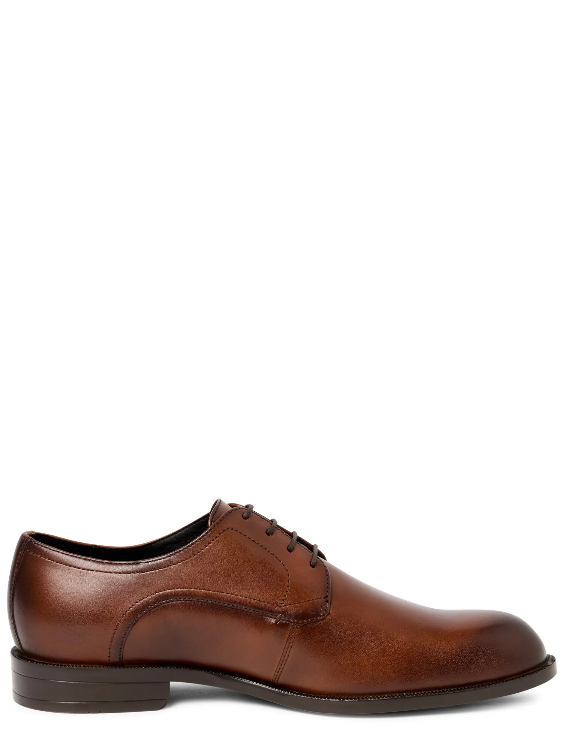 BOSS Herren Schnürschuhe aus Leder - Tayil in nougat