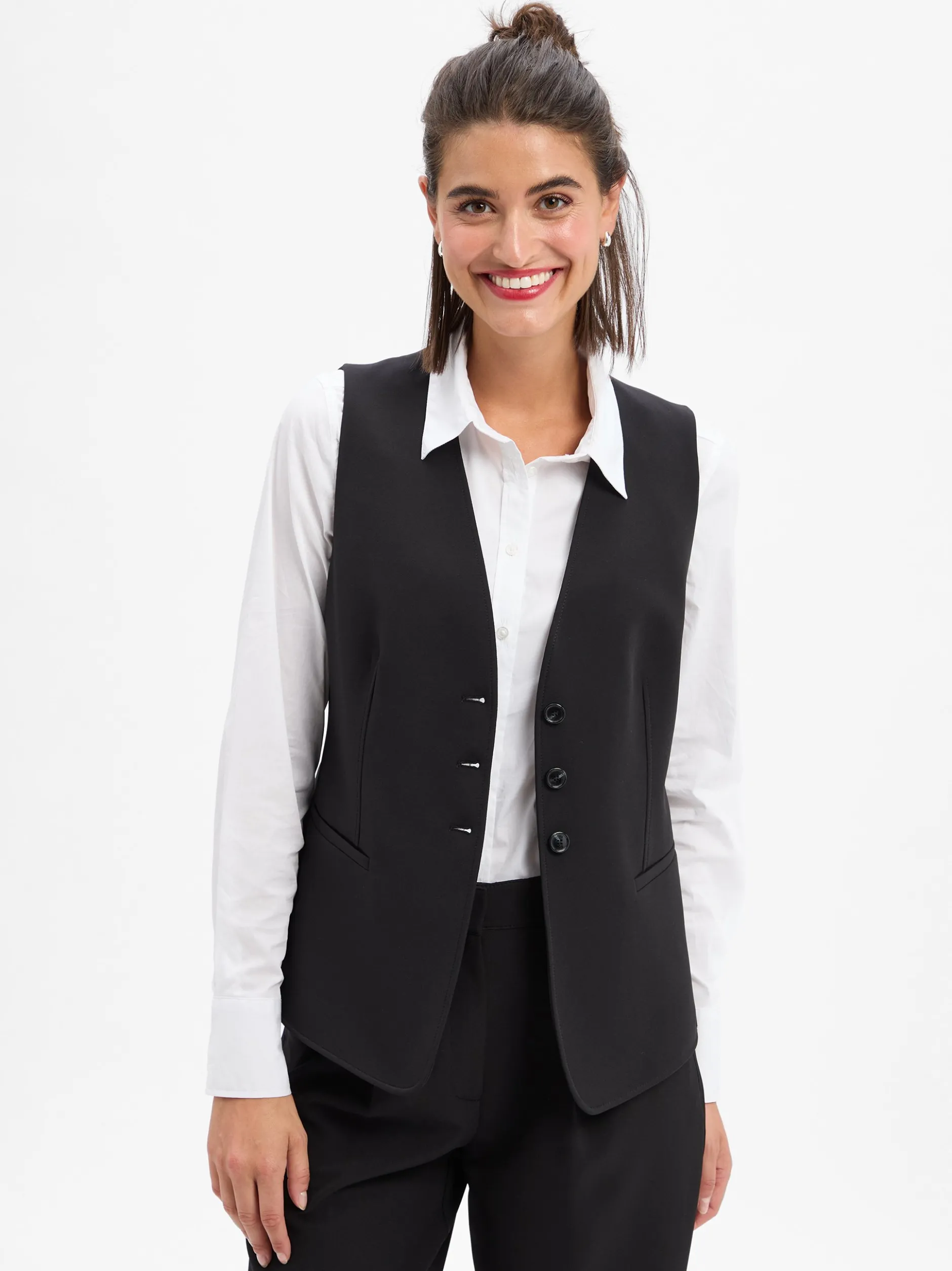 BOSS Orange Damen Anzugweste - C_Javesta1 in schwarz