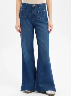BOSS Orange Damen Jeans - Marlene Flared in blue stone