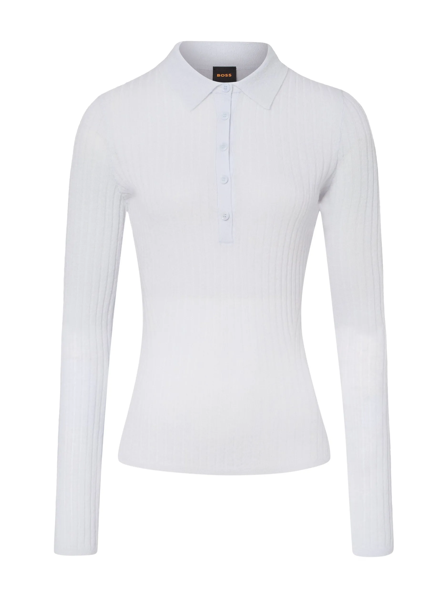 BOSS Orange Damen Poloshirt - C_Fuganel in hellblau
