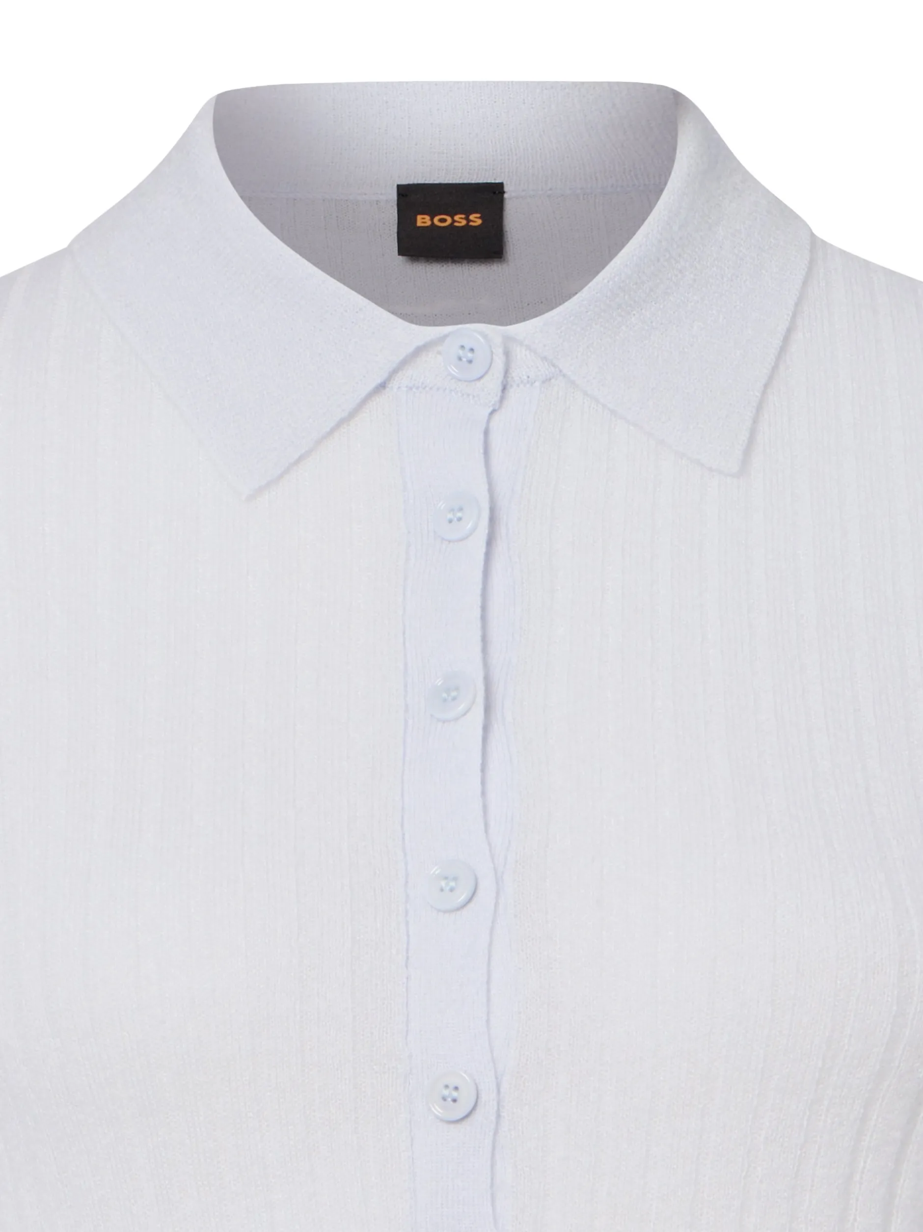 BOSS Orange Damen Poloshirt - C_Fuganel in hellblau