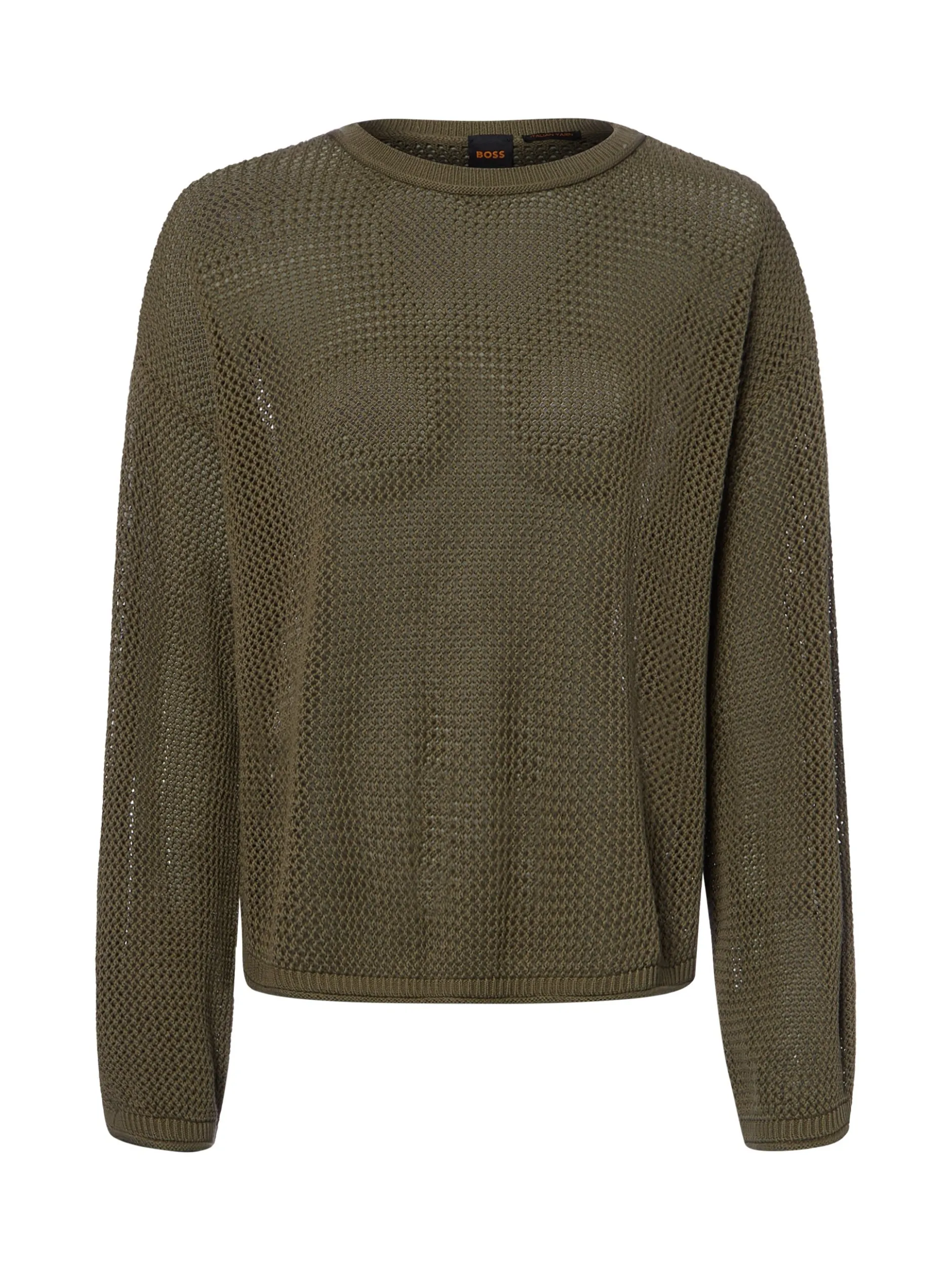 BOSS Orange Damen Strickpullover - Farde in schilf