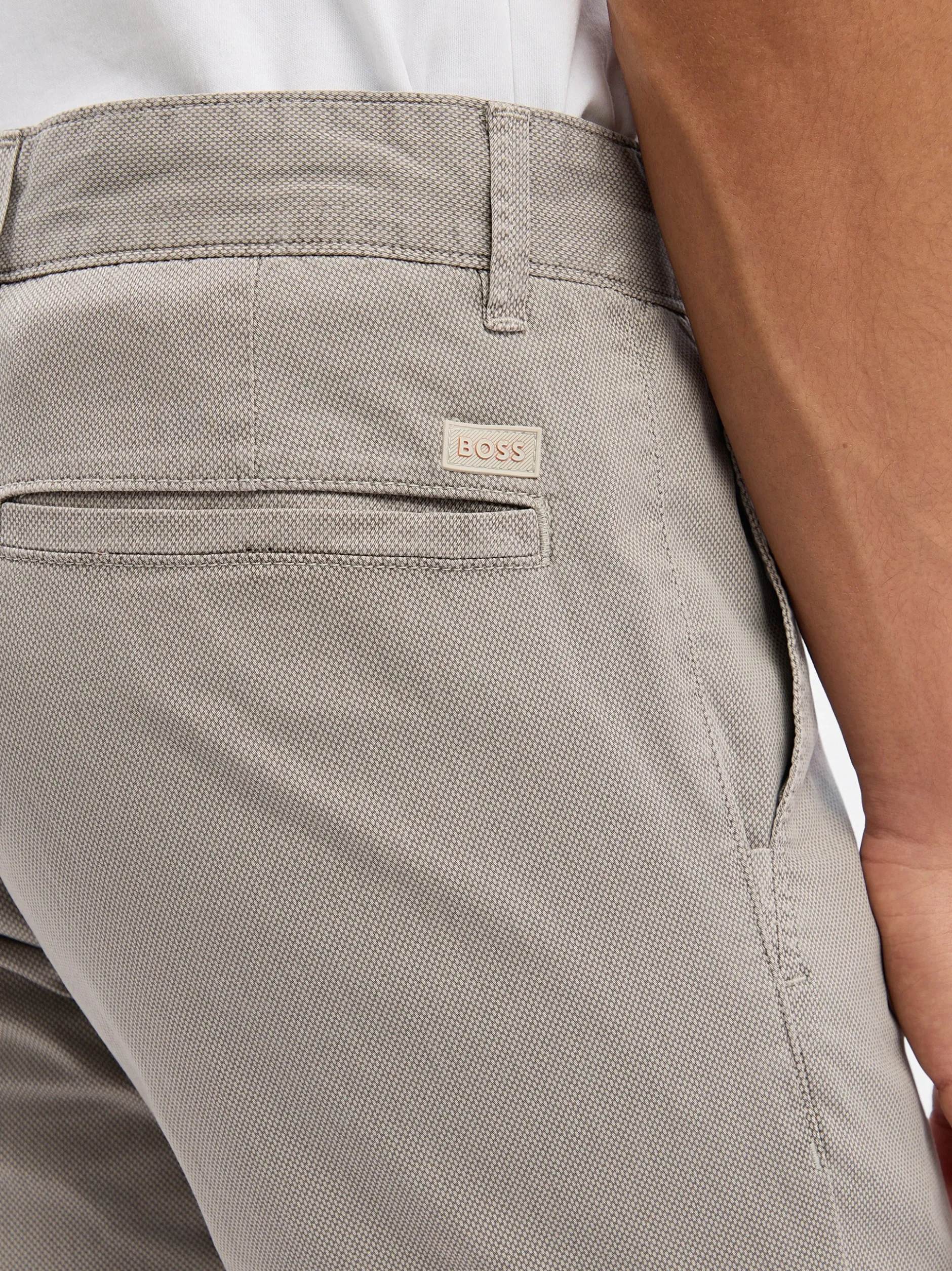 BOSS Orange Herren Hose - Chino Slim in taupe ecru