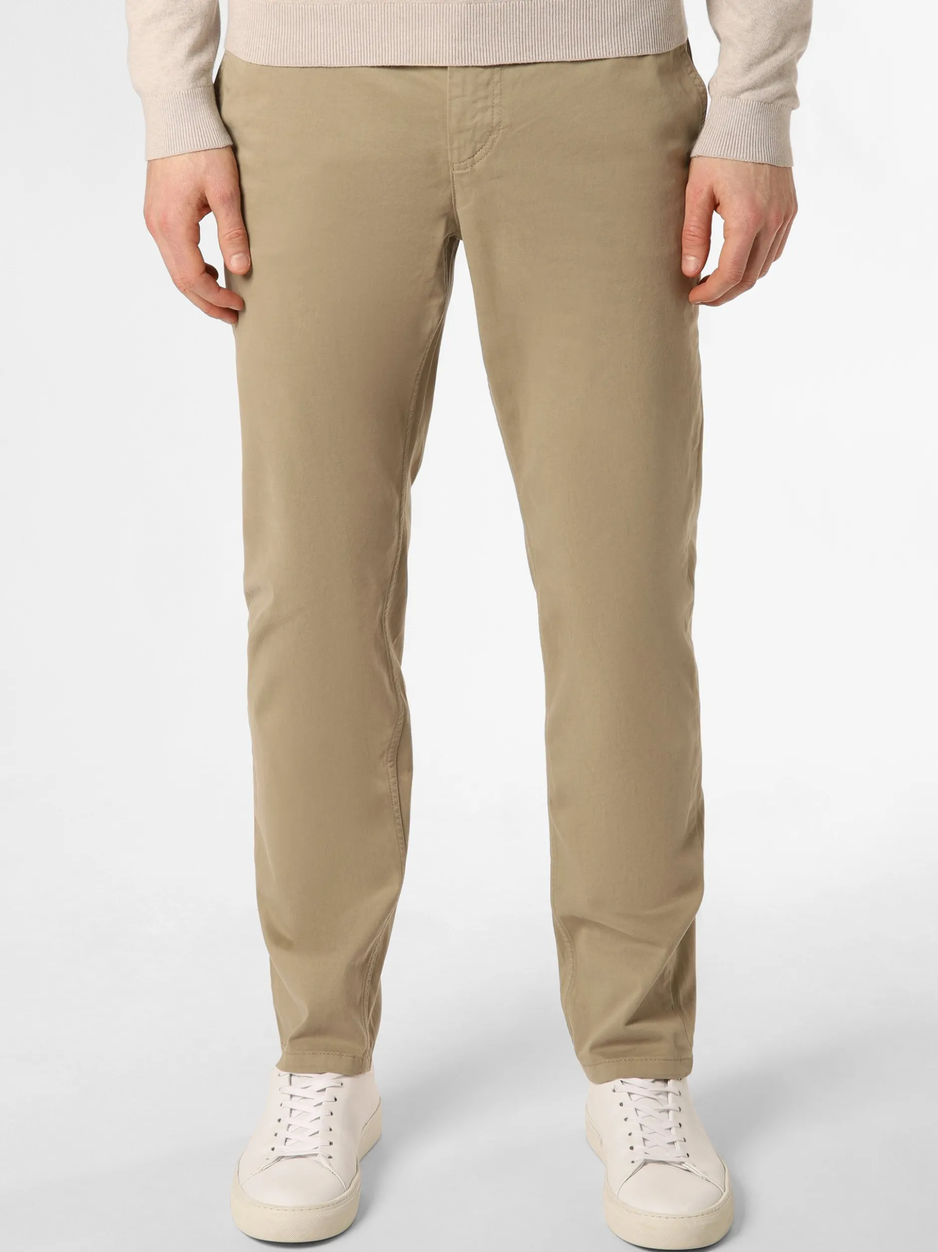 BOSS Orange Herren Hose in beige - Länge: lang