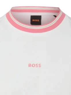 BOSS Orange Herren T-Shirt - Blocks in ecru koralle