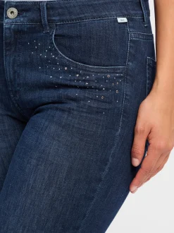 BRAX Damen Caprijeans - Shakira in dark stone
